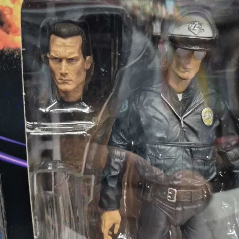 NECA Terminator Judgment Day T-1000 Motorcycle‎ Cop 7 Inch Action BAF Figure